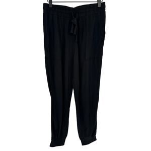 Splendid Black Joggers Elastic Waist High Rise Straps Stretch Athletic Casual S